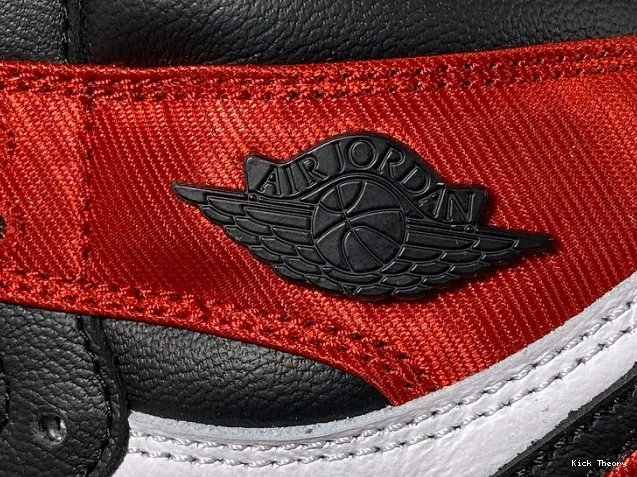 Kicktheory Jordan Black High Air CD0461-016 Retro 1 Toe Satin 0707